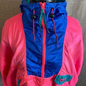 Vintage Columbia quarter zip windbreaker mens L